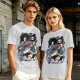 One Piece Brook Skull Musician Graphic Tee