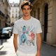 Olive T-shirt with Avatar Na'vi and Aang Pointing Meme Art