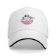 Black baseball cap with muscular Hello Kitty graphic and I Took The Stairs text