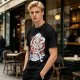 One Piece Gear 5 Luffy Graphic Print Olive T-Shirt