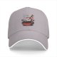 Black Baseball Cap With Cute Sushi In Soy Sauce Bowl Graphic