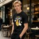 Olive t-shirt with sweet dreams cheese moon and mouse graphic
