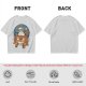 Olive T-shirt with Christmas Totoro Riding Catbus Graphic