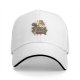 Black Baseball Cap With Whimsical Floating Island Art Print