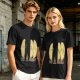 Olive T-Shirt With Funny Taco Characters Around A Campfire