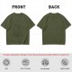 Oversized Olive Green Graphic Print Short Sleeve T-Shirt