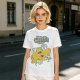 Olive graphic t-shirt with 'Relax and Cheese the Day' and mice on cheese