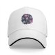 Black Baseball Cap with Cute Chibi Fantasy Character Print