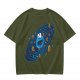 Olive T-Shirt With Cookie Monster Space Galaxy Cookie Print