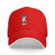 Black Baseball Cap With Stacked Cartoon Creature Graphic
