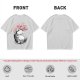Olive T-shirt with Totoro and Cherry Blossom Tree Art Print