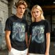Olive T-Shirt With Sorcerer Mickey Starry Night Artwork
