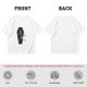 Olive t-shirt with skeleton running from starry coffin graphic