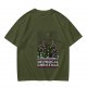 Olive Green Christmas Cat T-Shirt With Meowgical Christmas Print