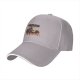Black baseball cap with Catastrophe vs Pandamonium graphic print