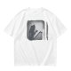 Olive T-Shirt With Horror Staircase Silhouette Graphic