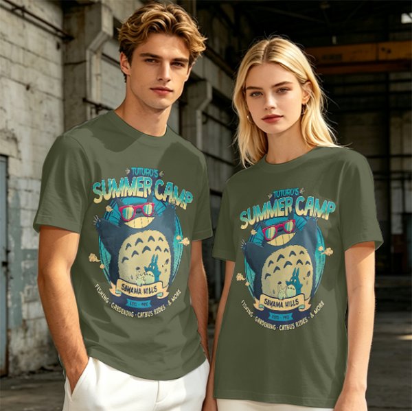 Totoro's Summer Camp Graphic T-Shirt