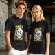 Olive T-Shirt With Funny Skull 'OMG Oh My Guac!' Print