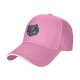 Black Baseball Cap With Neon Dragon Head Graphic Print