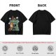 Olive T-shirt with Peanuts-style He-Man Castle Grayskull Graphic