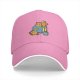 Black Baseball Cap With Cute Cat Book Coffee Graphic