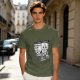 Olive T-Shirt With Funny Lawyer Cat Legal Trouble Graphic Print