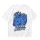 Olive Green Cookie Monster T-Shirt with Cookie Graphic