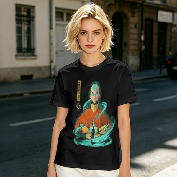 Avatar Aang Airbender Graphic Tee for Anime Fans
