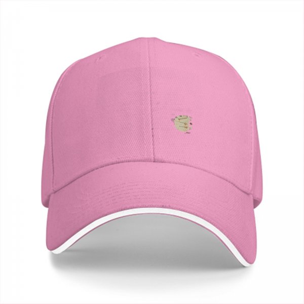 Black Baseball Cap With Stacked Coffee Cups Graphic