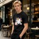 Olive T-Shirt With Grumpy Unicorn Graphic Print