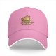 Black Baseball Cap With Cute Cat On Pizza Slice Graphic