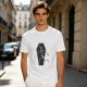 Olive t-shirt with skeleton running from starry coffin graphic