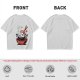 Olive T-shirt with Cute Sushi Dipping in Soy Sauce Graphic