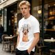 Olive T-Shirt With Funny Pug Graphic And 'I May Be Stupid' Text