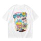 Oversized Graphic Tee with Death Flavor Bubble Tea Print