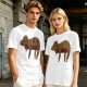 Olive Green T-Shirt with Sleeping Sloth Graphic Print