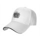 Black Baseball Cap With Lawful Evil Beholder Monster Artwork