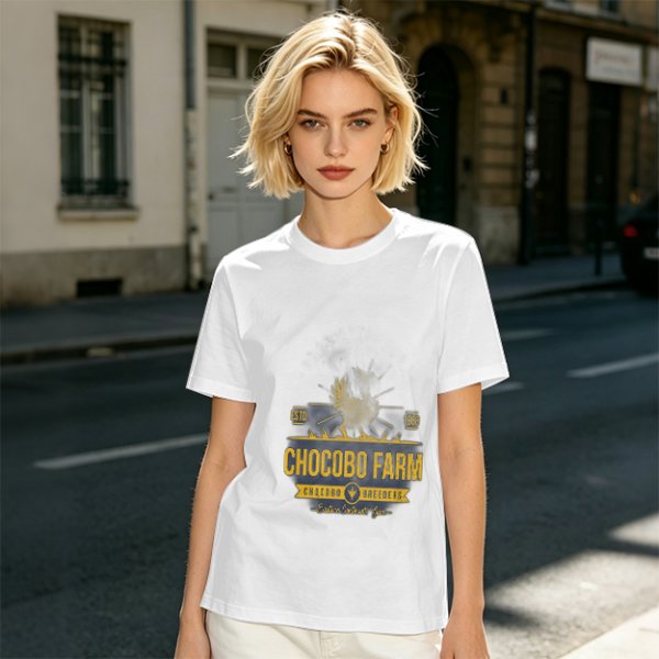 Olive Chocobo Farm Graphic T-Shirt for Fans