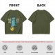 Olive T-Shirt With Grumpy Cat Feed Me And F Off Print