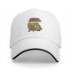 Black baseball cap with pizza time fighting pizza slices graphic