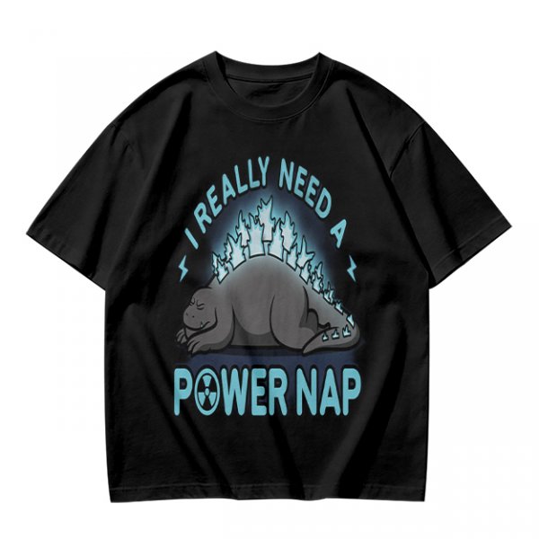 I Really Need A Power Nap Godzilla Sleeping T-Shirt