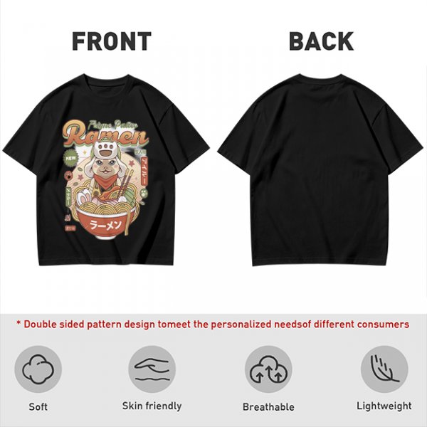 Palico Ramen Graphic Tee for Anime and Gaming Fans