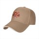Black Baseball Cap With Autumn Dragon D20 Print For Tabletop RPG Fans