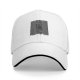 Black baseball cap with iconic Unknown Pleasures graphic print