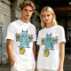 Olive T-Shirt With Grumpy Cat Feed Me And F Off Print