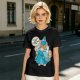 Olive T-Shirt With Fairy Godmother Cat Graphic Print
