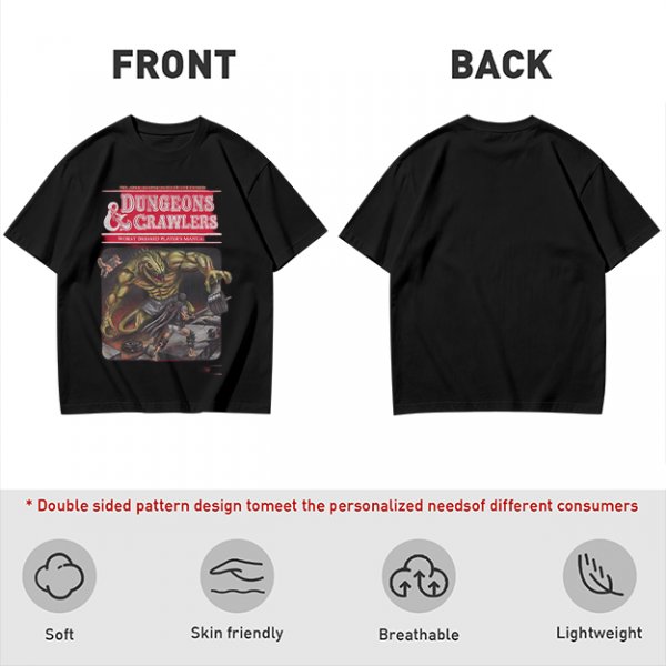 Dungeons & Crawlers Lizard Monster Graphic T-Shirt
