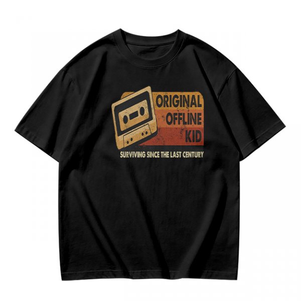 Original Offline Kid Cassette Retro Graphic T-Shirt