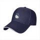 Black Baseball Cap With Blue Totoro Inspired Graphic Print