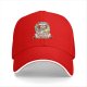 Black baseball cap with Chucky's Cheeses horror chef graphic